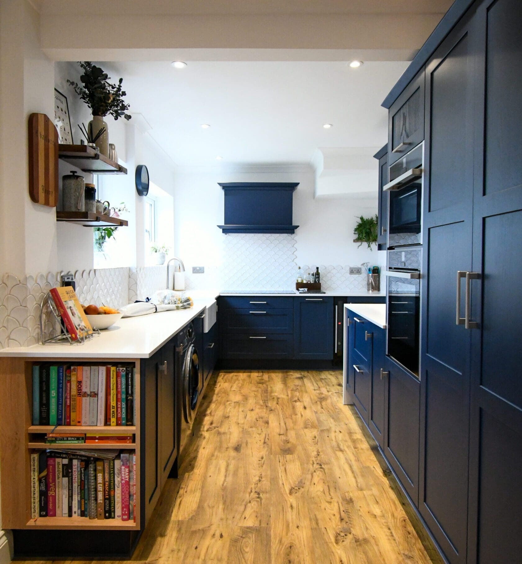 Prussian Blue Skinny Shaker Kitchen Whole Kitchen Stonemill Kitchens