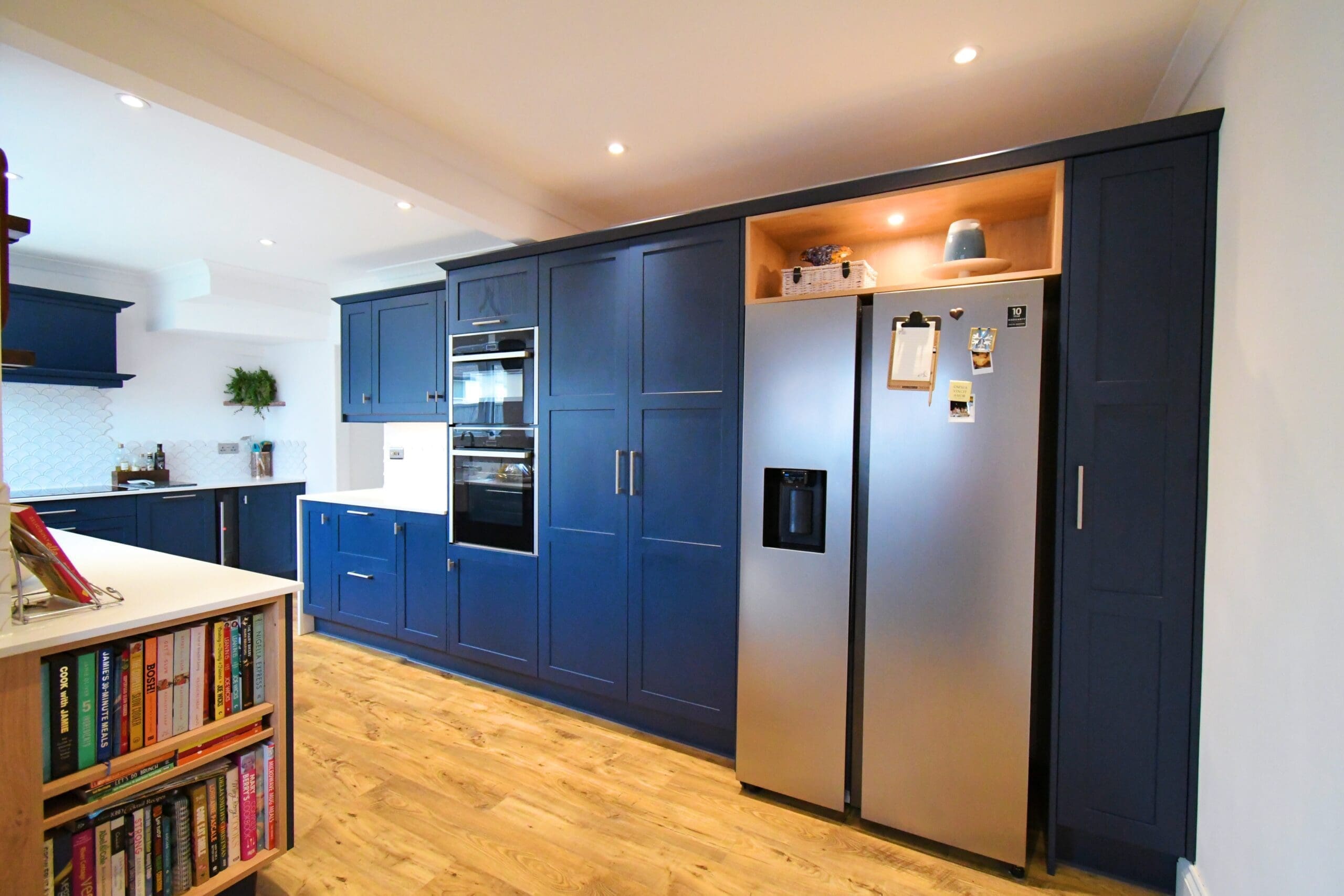 Prussian Blue Skinny Shaker Kitchen Whole Kitchen Stonemill Kitchens